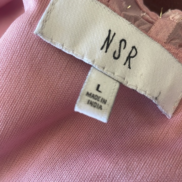 Pink Ruffle Dress, L - Picture 4 of 5